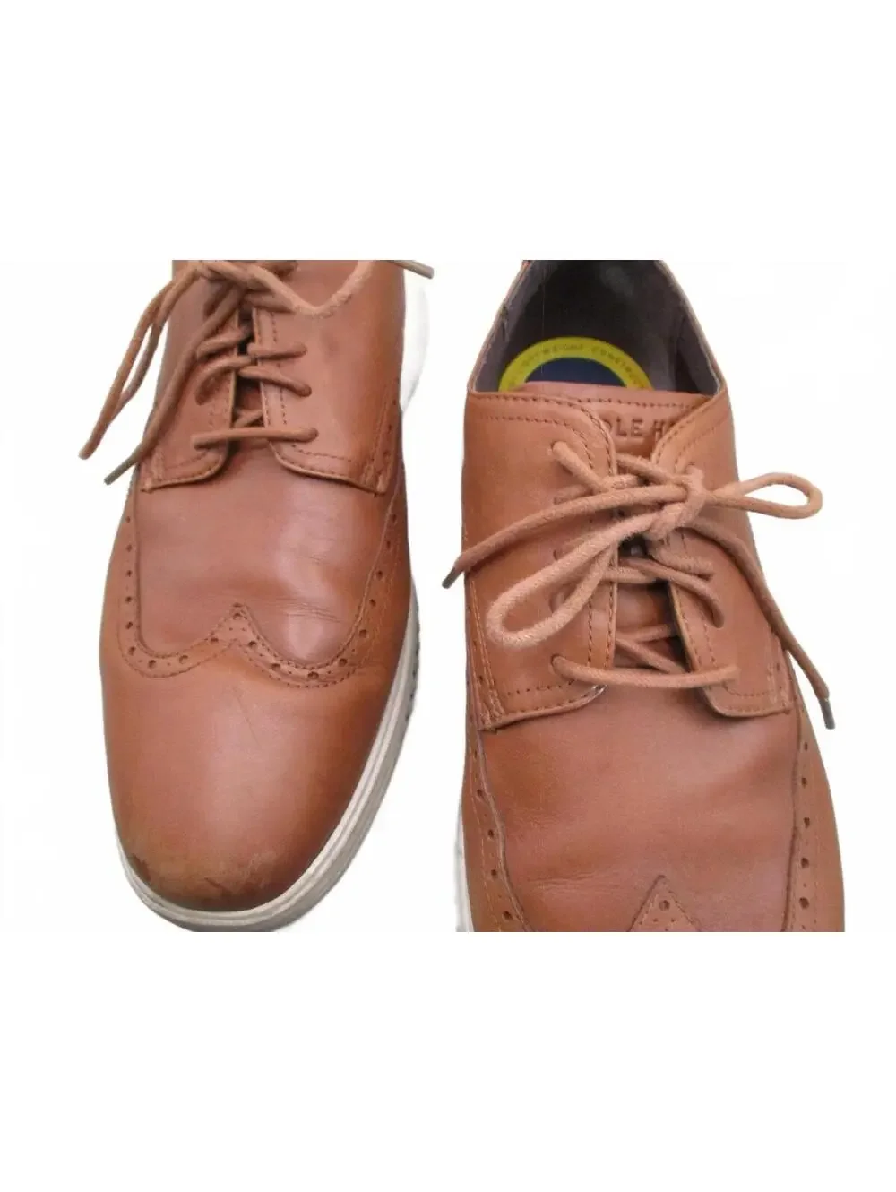 Cole Haan Grand+ Men's British Tan Leather Wingtip Oxford Shoes Size 13 M C36939